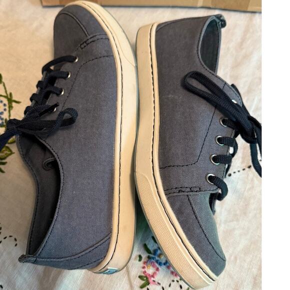 L.L. Bean Women's Campside Oxford Shoe Sneaker Canvas Lace Up Slate Size 8 - Picture 4 of 11